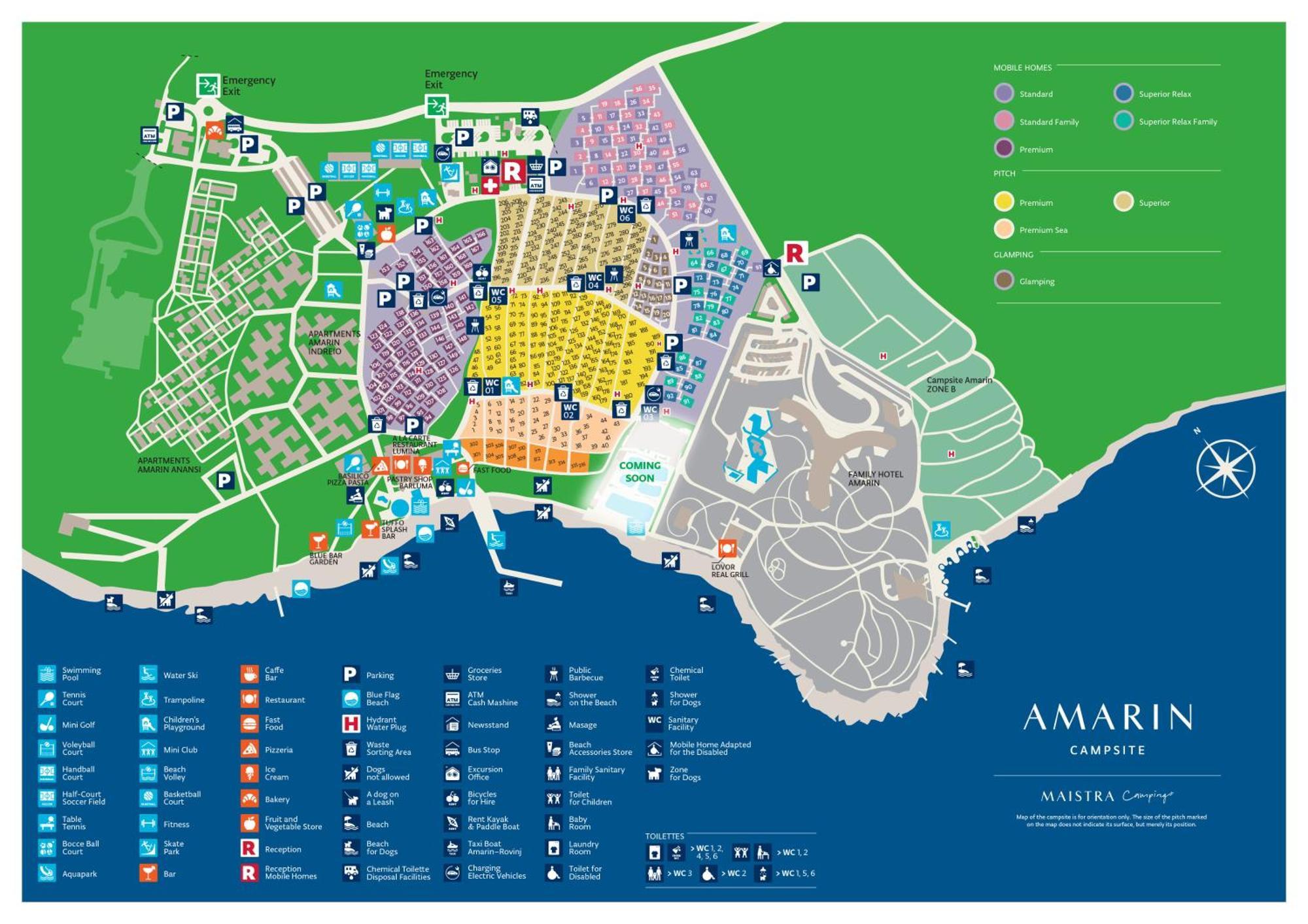 Camping Maistra Amarin Pitches Rovinj